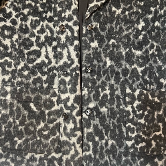 Karen Kane‎ Women's Textured Blazer Jacket Leopard Prnt Sz M EUC - Picture 6 of 15